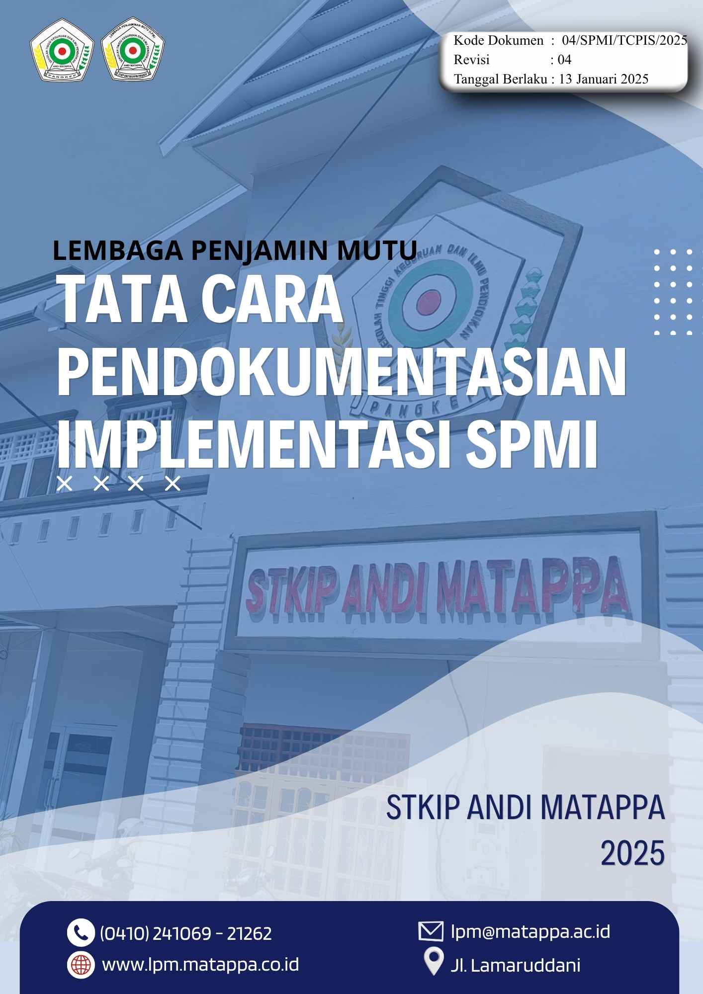 Sampul Tata Cara Pendokumentasian SPMI 2025